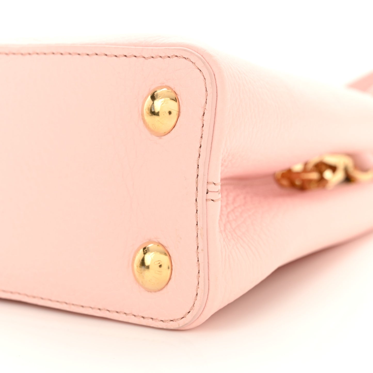 Taurillon Resin Murano Capucines BB Rose Jasmin