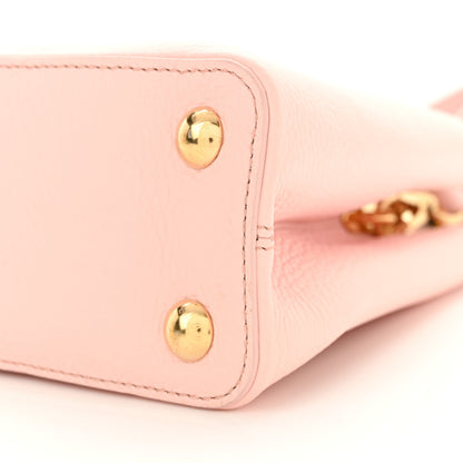 Louis Vuitton Taurillon Resin Murano Capucines BB Rose Jasmin 10 of 11