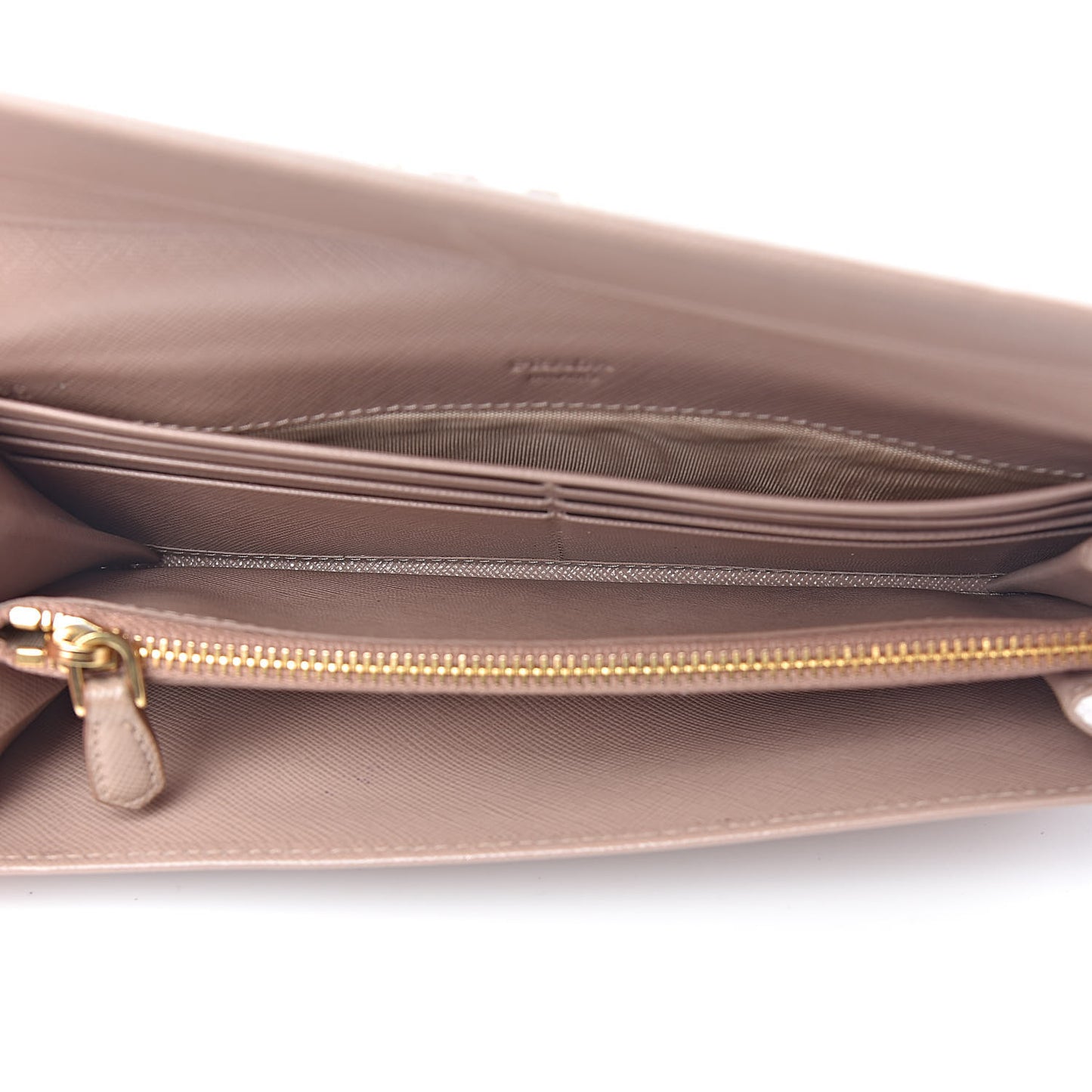Saffiano Metal Continental Flap Wallet Cammeo
