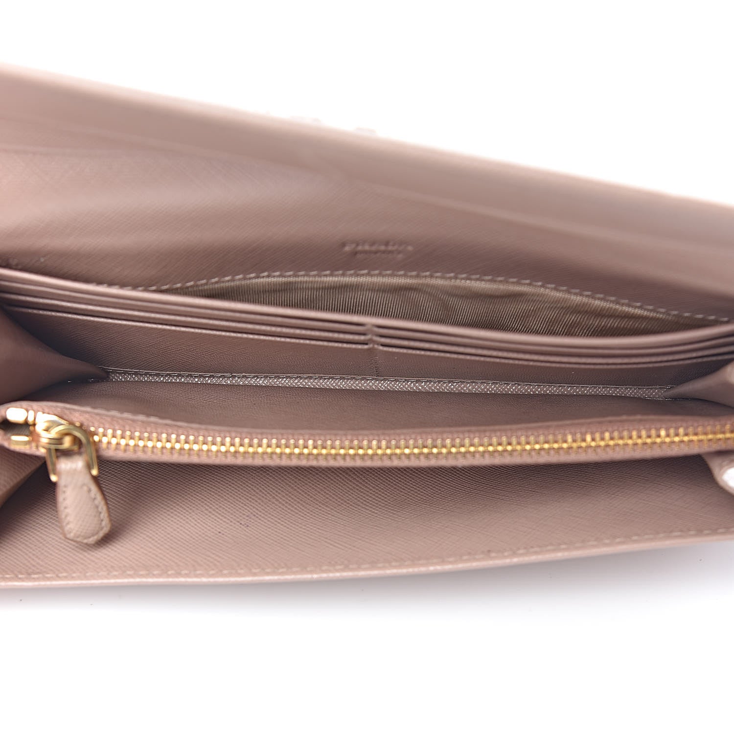 Prada Saffiano Metal Continental Flap Wallet Cammeo 5 of 14