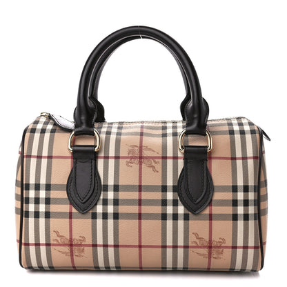 Burberry Haymarket Check Small Chester Bowling Bag Chocolate 1 of 11