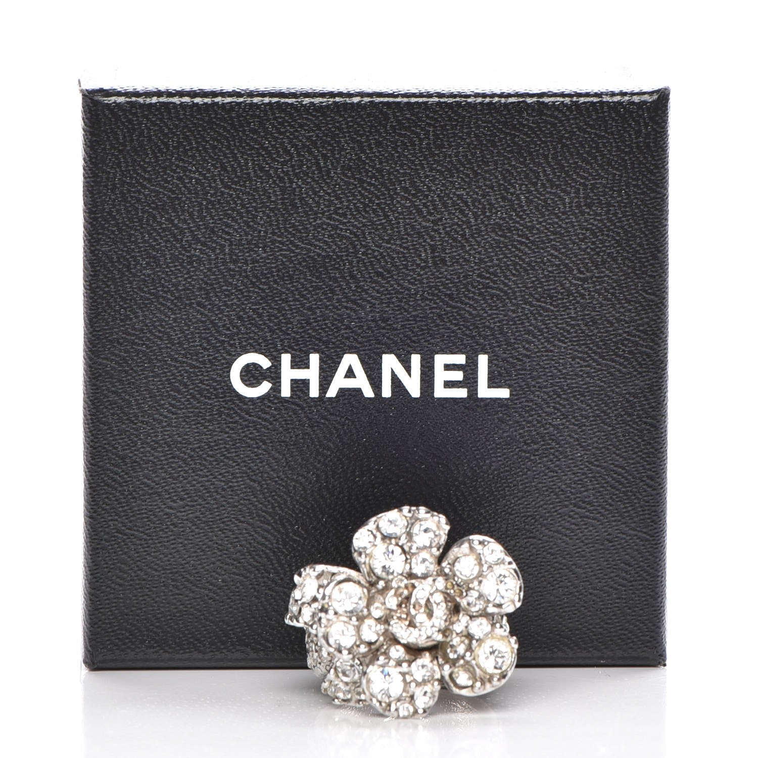 Chanel Swarovski Crystal Camellia Ring 5 of 5