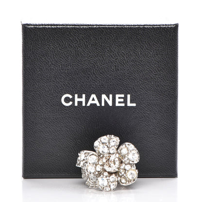 Chanel Swarovski Crystal Camellia Ring 5 of 5
