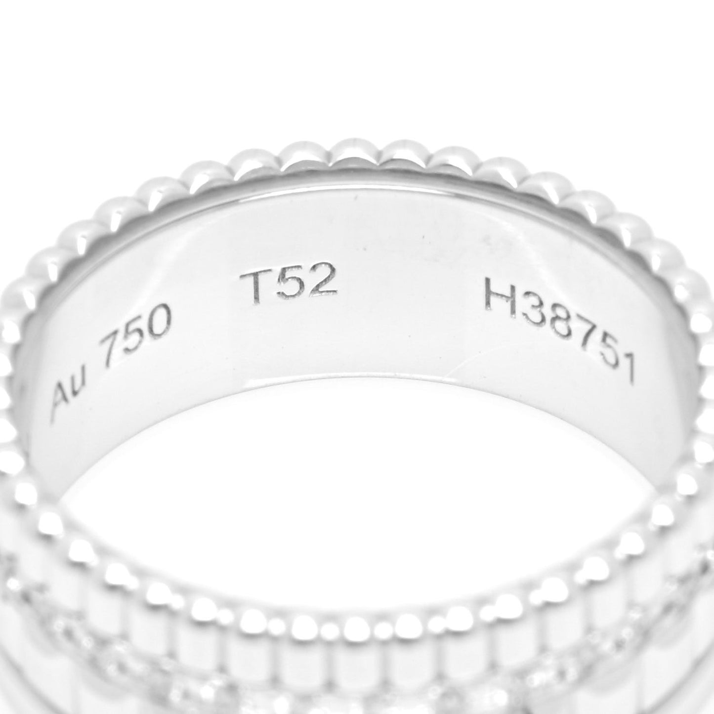 18K White Gold Diamond Small Quatre Radiant Edition Ring 52 6