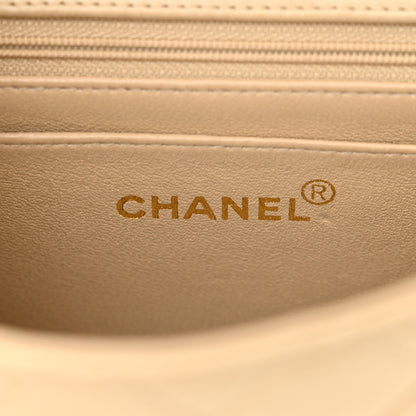 Chanel Lambskin Quilted Mini Square Flap Beige 6 of 15