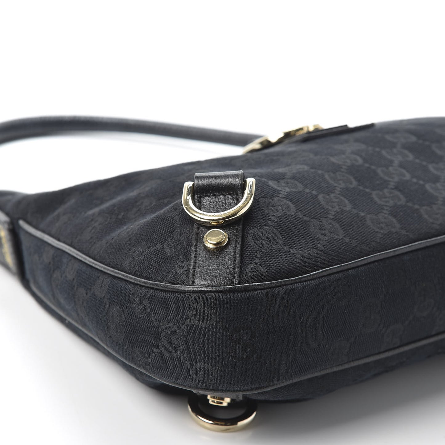 Monogram Medium Abbey D Ring Hobo Black
