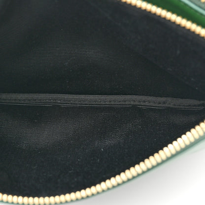Celine Lambskin Large Trio Crossbody Bag Malachite 7 of 12