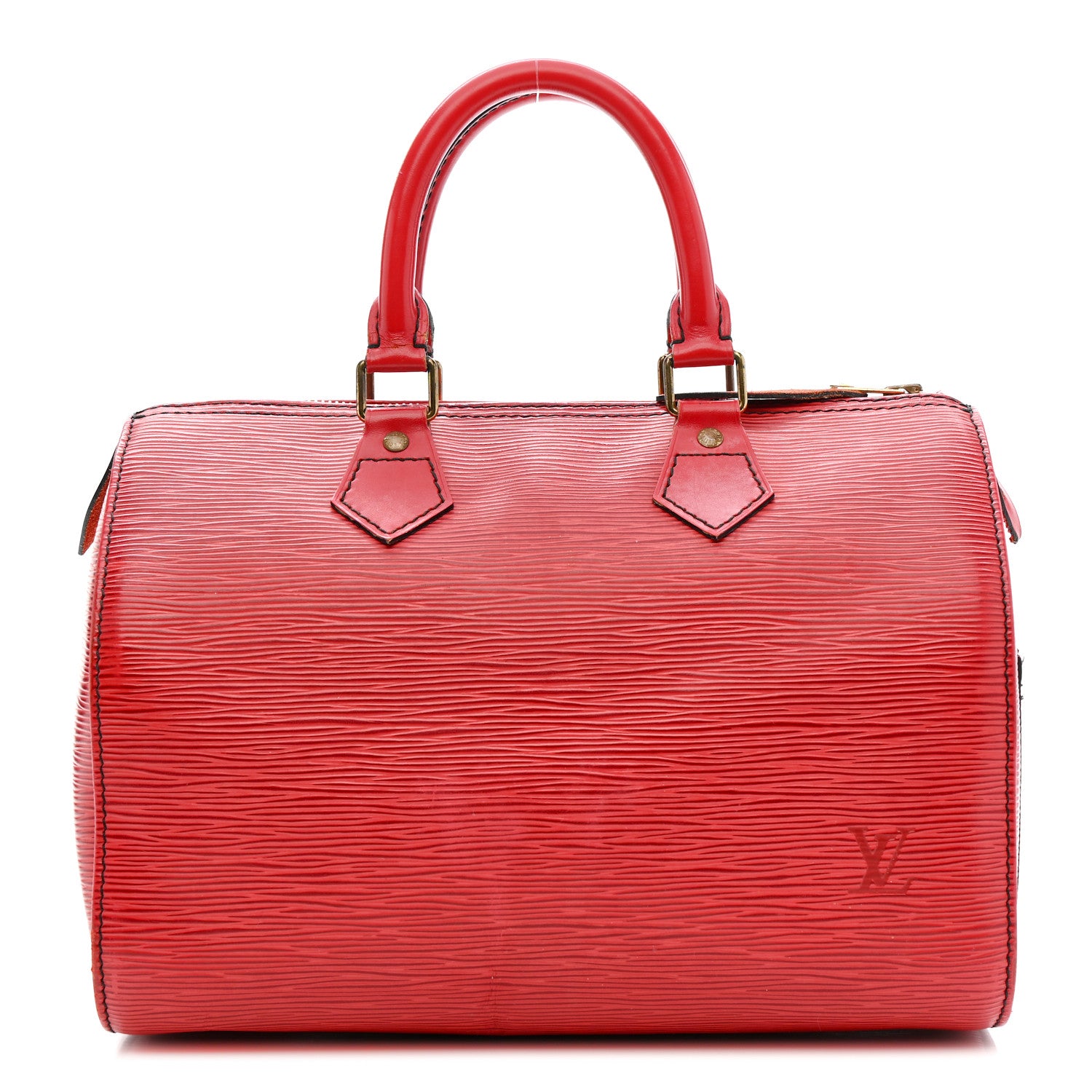 Louis Vuitton Epi Speedy 25 Castillan Red 1 of 19