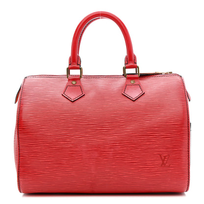 Louis Vuitton Epi Speedy 25 Castillan Red 1 of 19
