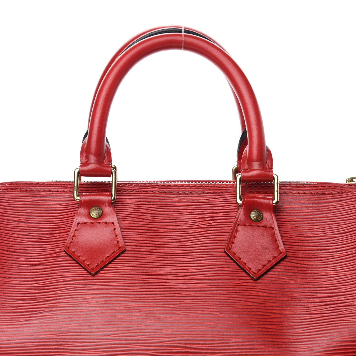 Louis Vuitton Epi Speedy 25 Castillan Red 8 of 15