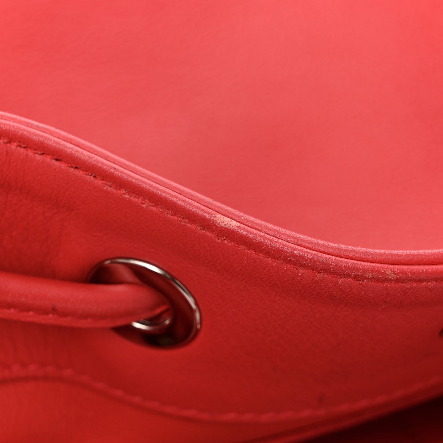 Calfskin Bucket Bag  Dark Pink