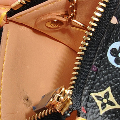 Louis Vuitton Monogram Multicolor Key Pouch Black 7 of 7