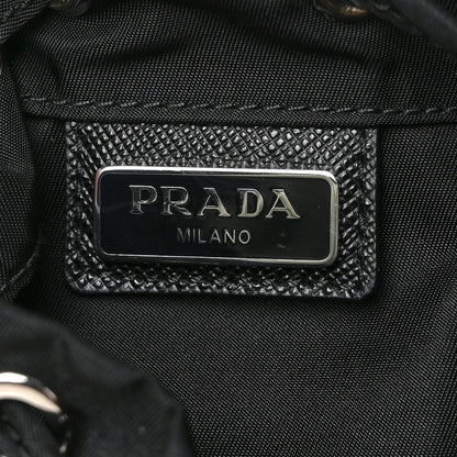 Prada Nylon Vela Drawstring Pouch Black 5 of 7