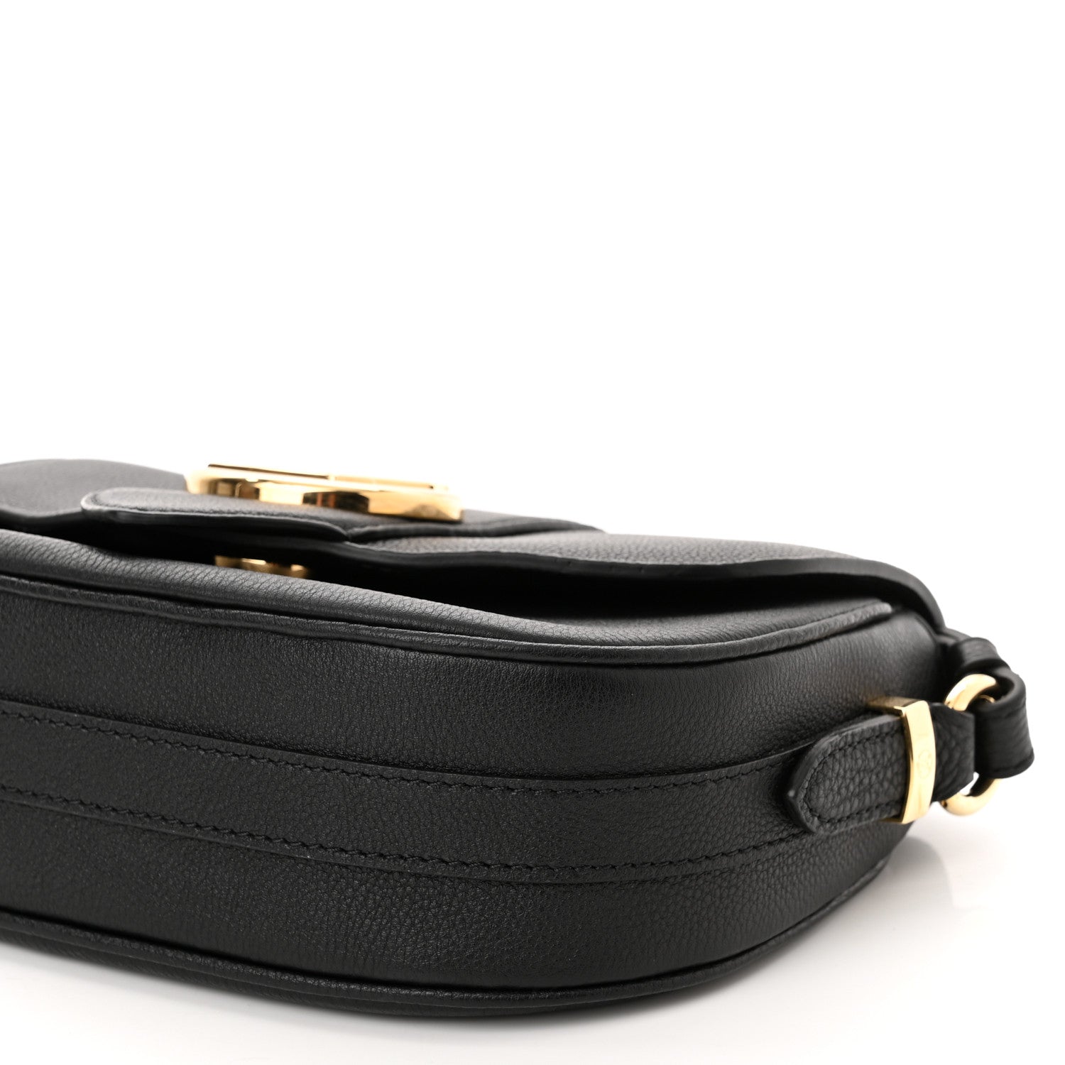 Louis Vuitton Grained Calfskin LV Pont 9 Soft MM Black 10 of 10
