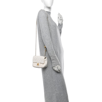 Chanel Lambskin Quilted Mini Pearl Crush Flap White 2 of 15