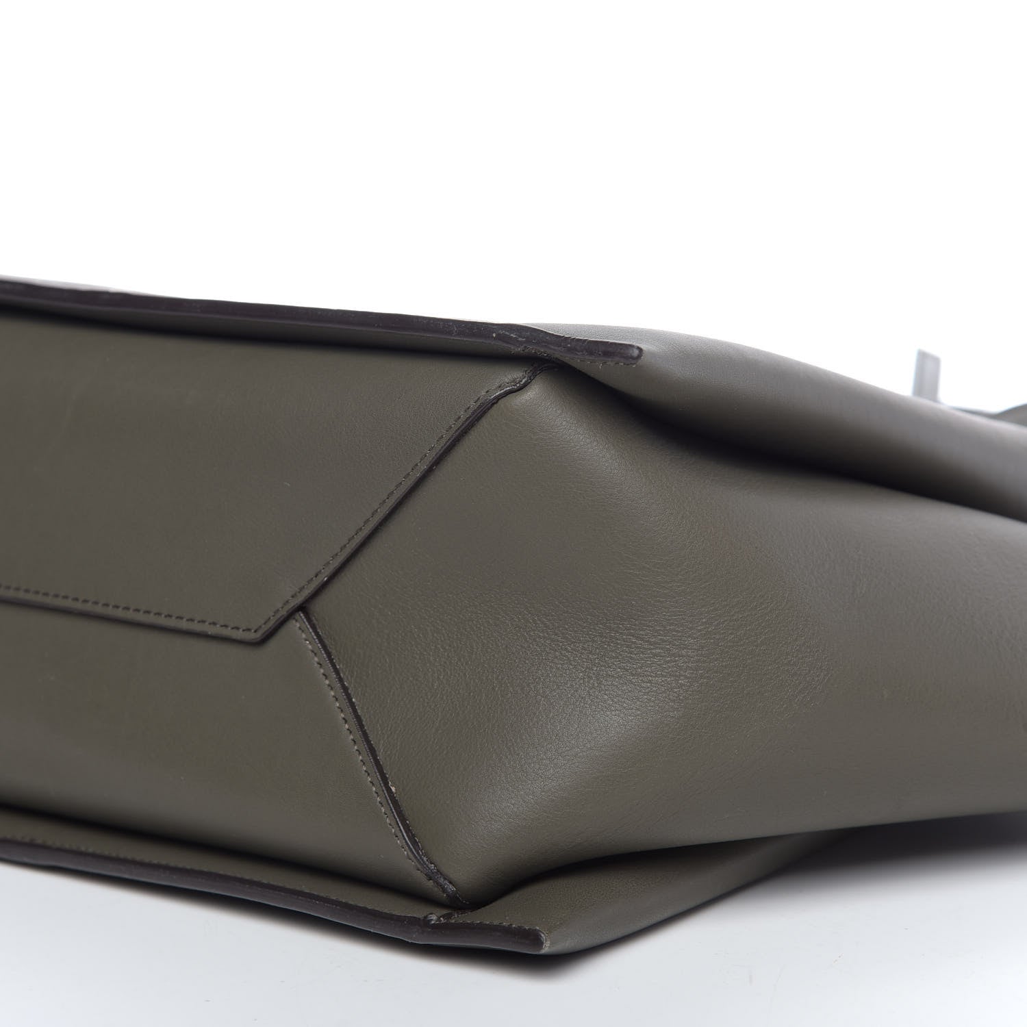 Celine Calfskin Small Tri-Fold Shoulder Bag Anthracite 8 of 10