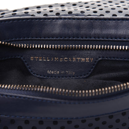 Stella McCartney Eco Alter Nappa Perforated Fold Over Clutch Navy 12 of 15