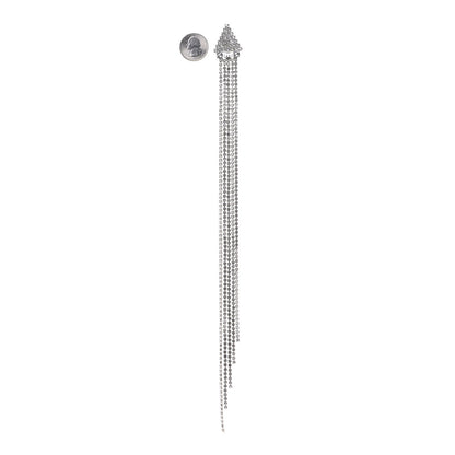 Gucci Crystal Triangle Tassel Single Drop Earring 2 of 6