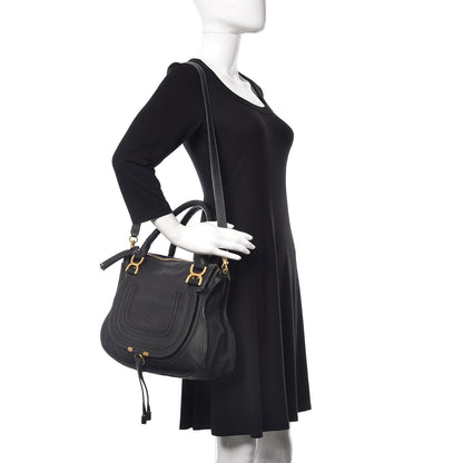 Chloe Calfskin Medium Marcie Satchel Black 2 of 12