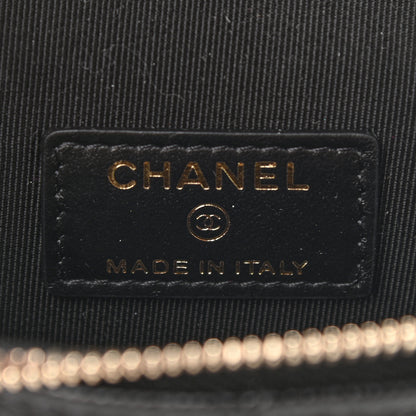 Chanel Caviar Quilted Small Handle With Care Vanity Case With Chain Black 6 of 9