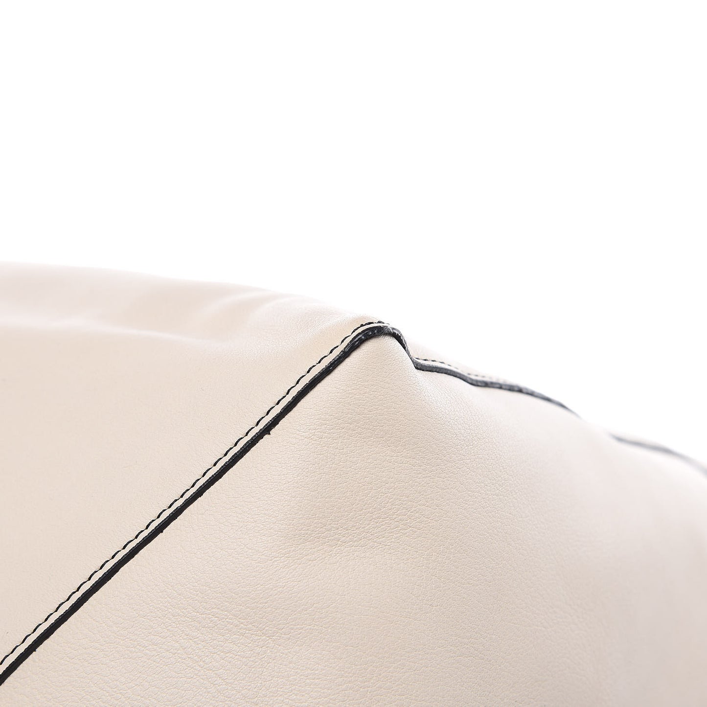 Smooth Calfskin Large Coulisse Cabas Chalk