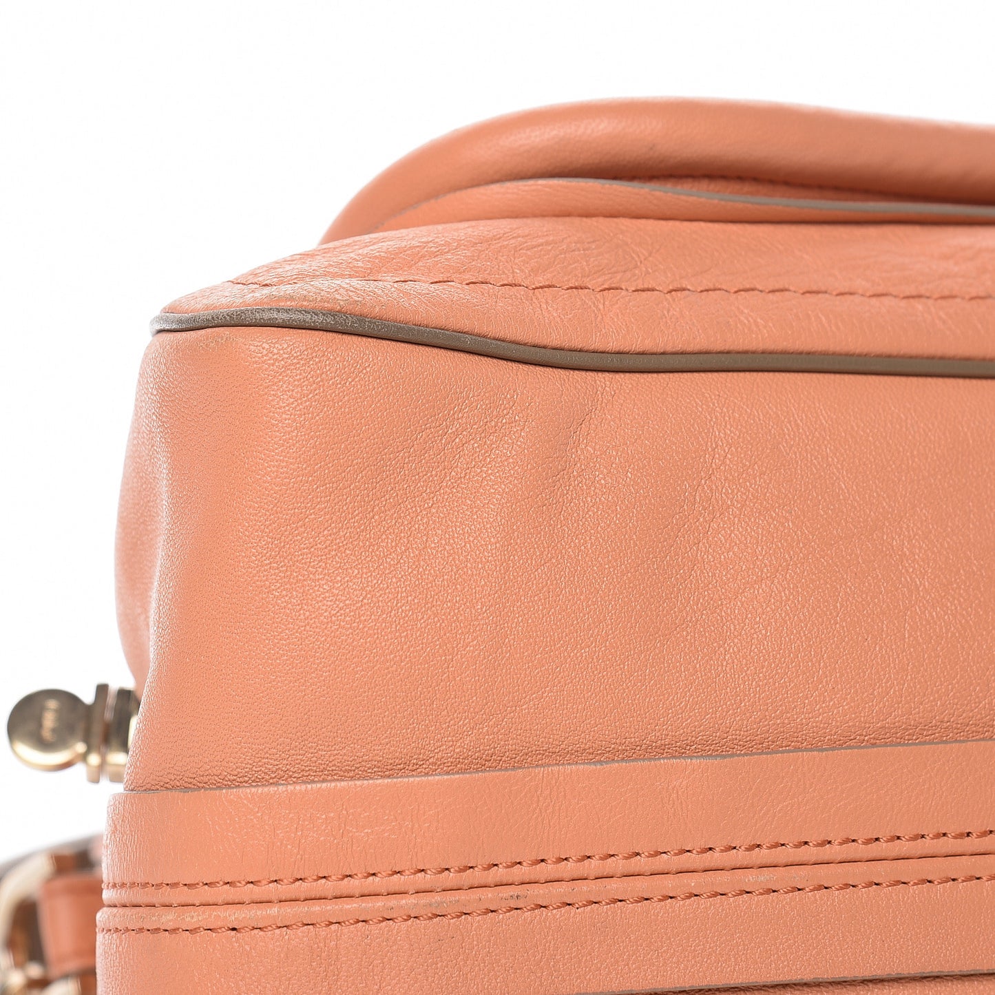 Calfskin Medium Military Paraty Peach Pink
