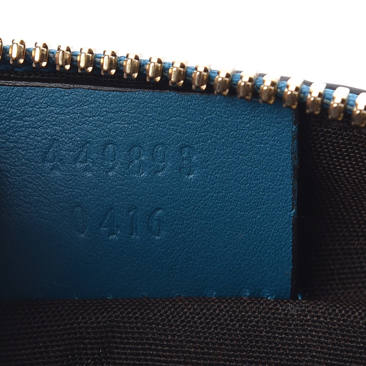 Gucci Microguccissima GG Cosmetic Case Deep Cobalt 7 of 8