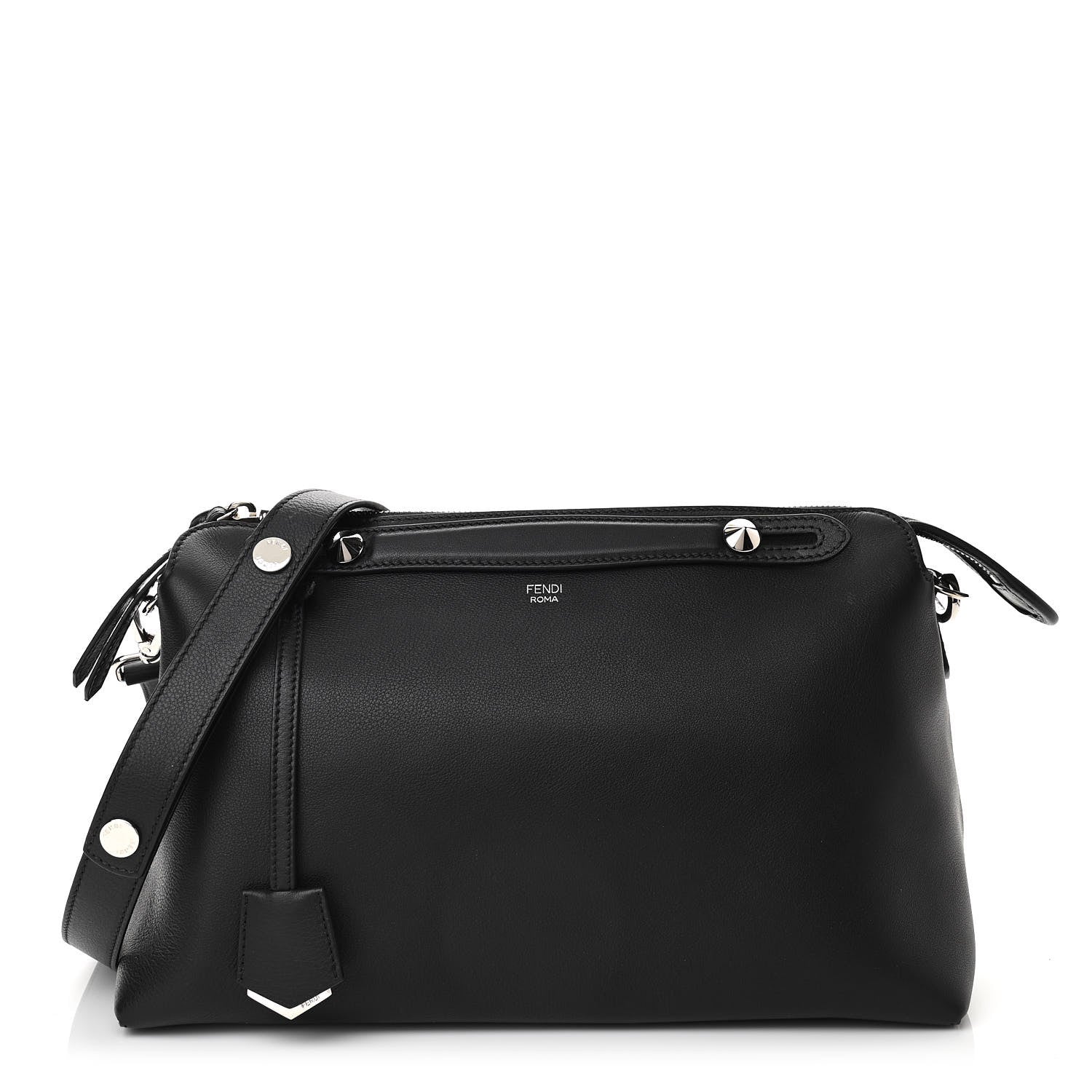 Fendi Vitello Dolce Marmol Large By The Way Boston Bag Black 1 of 10