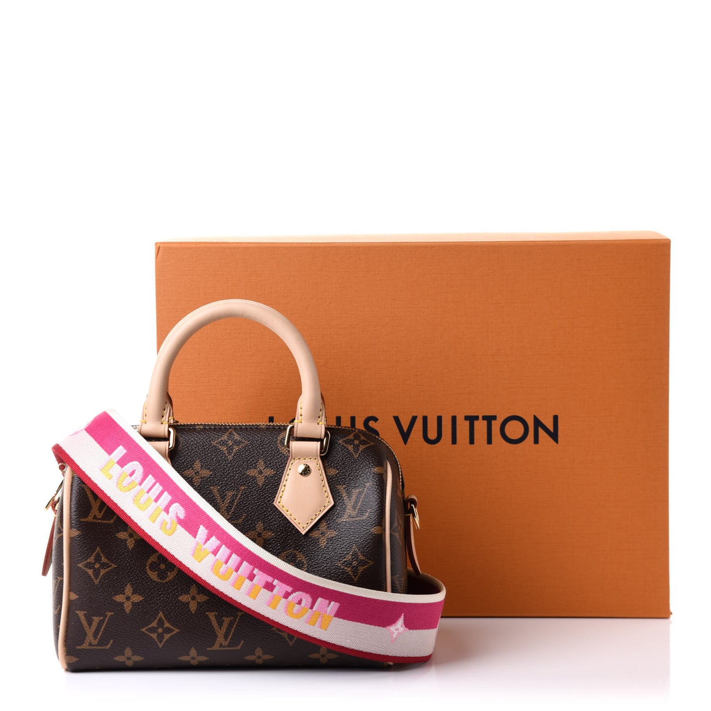 Monogram Speedy Bandouliere 20 Fuchsia