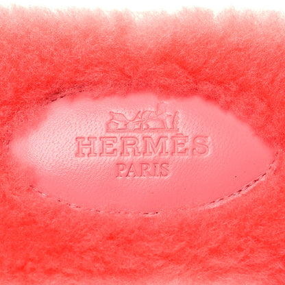 Hermes Woolskin Oran Sandals 35 Rose Du Desert 7 of 8