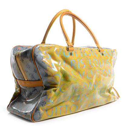 Louis Vuitton Monogram Pulp Defile Weekender GM Yellow 3 of 7