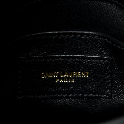 Saint Laurent Grain de Poudre Mini Classic Monogram Cassandra Top Handle Black 7 of 9