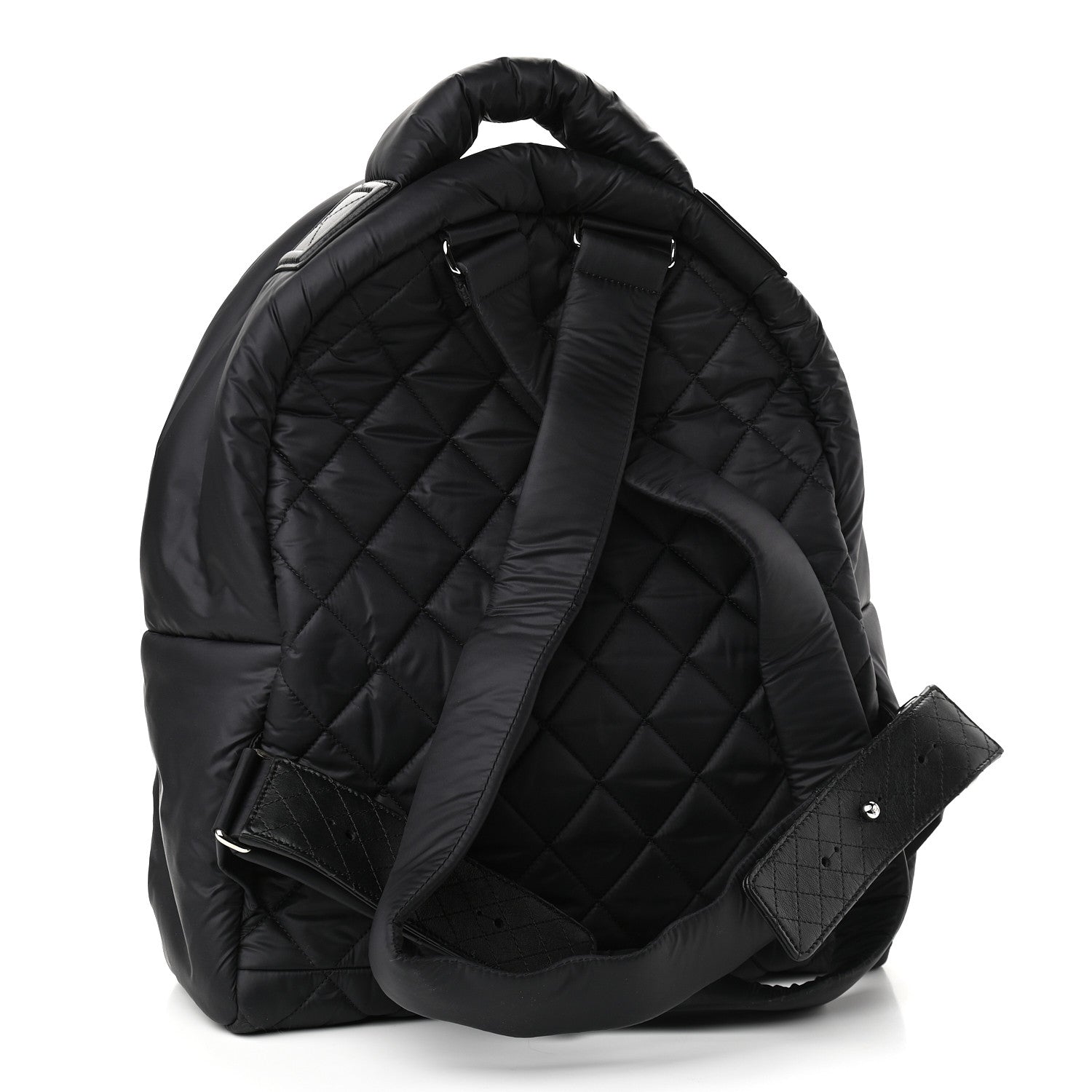 Chanel Nylon Quilted Coco Cocoon Backpack Black 2 of 8