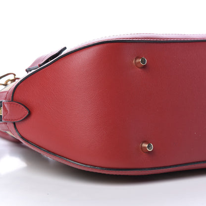 Burberry Horseferry Check Small Orchard Bowling Bag Honey Parade Red 7 of 9