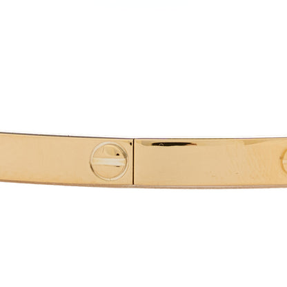 Cartier 18K Yellow Gold Small LOVE Bracelet 17 6 of 8