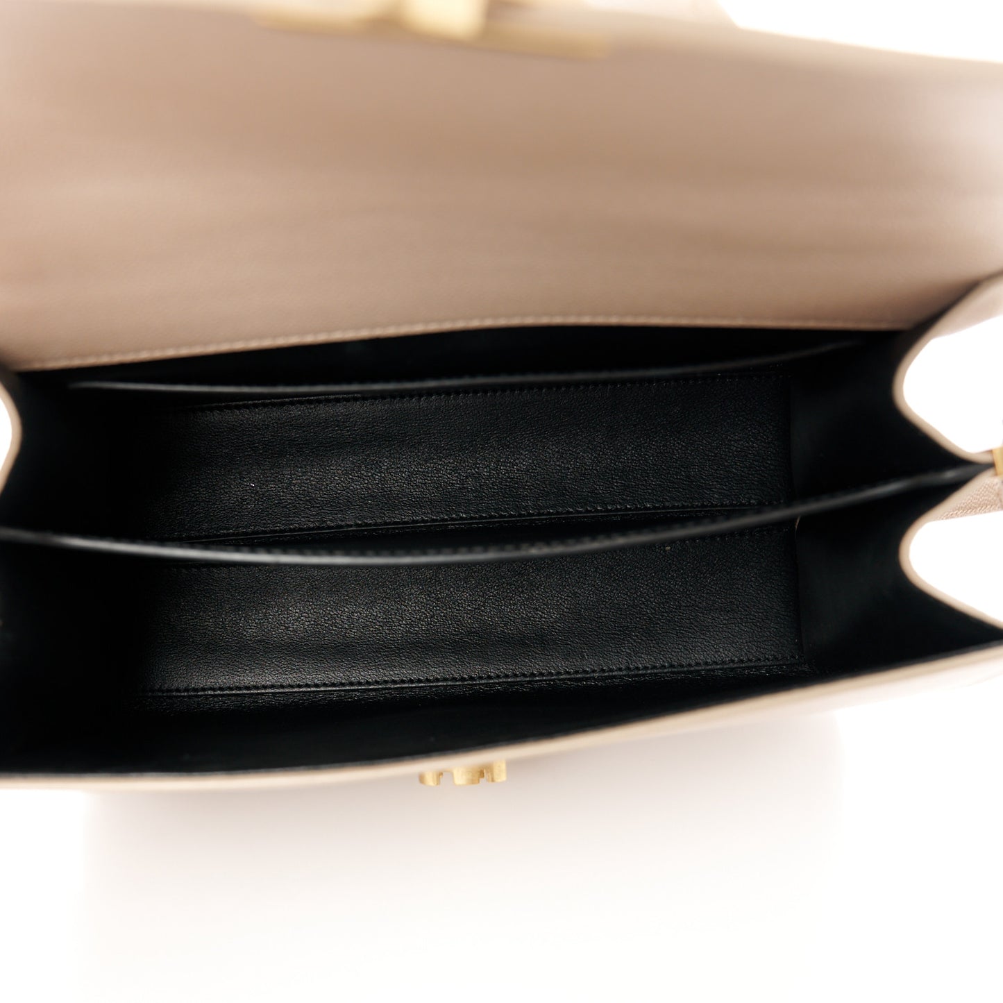Grain de Poudre Medium Classic Monogram Cassandra Top Handle Dark Beige