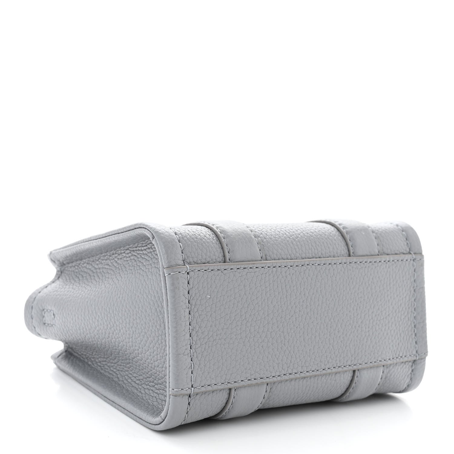 Marc Jacobs Grained Calfskin Mini The Tote Bag Grey 4 of 11