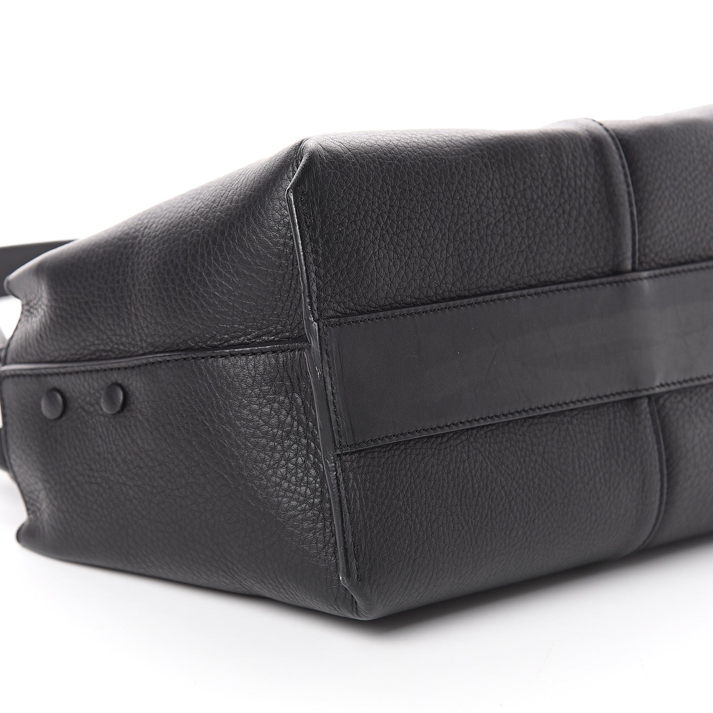 Grained Calfskin Small Cate Satchel Black