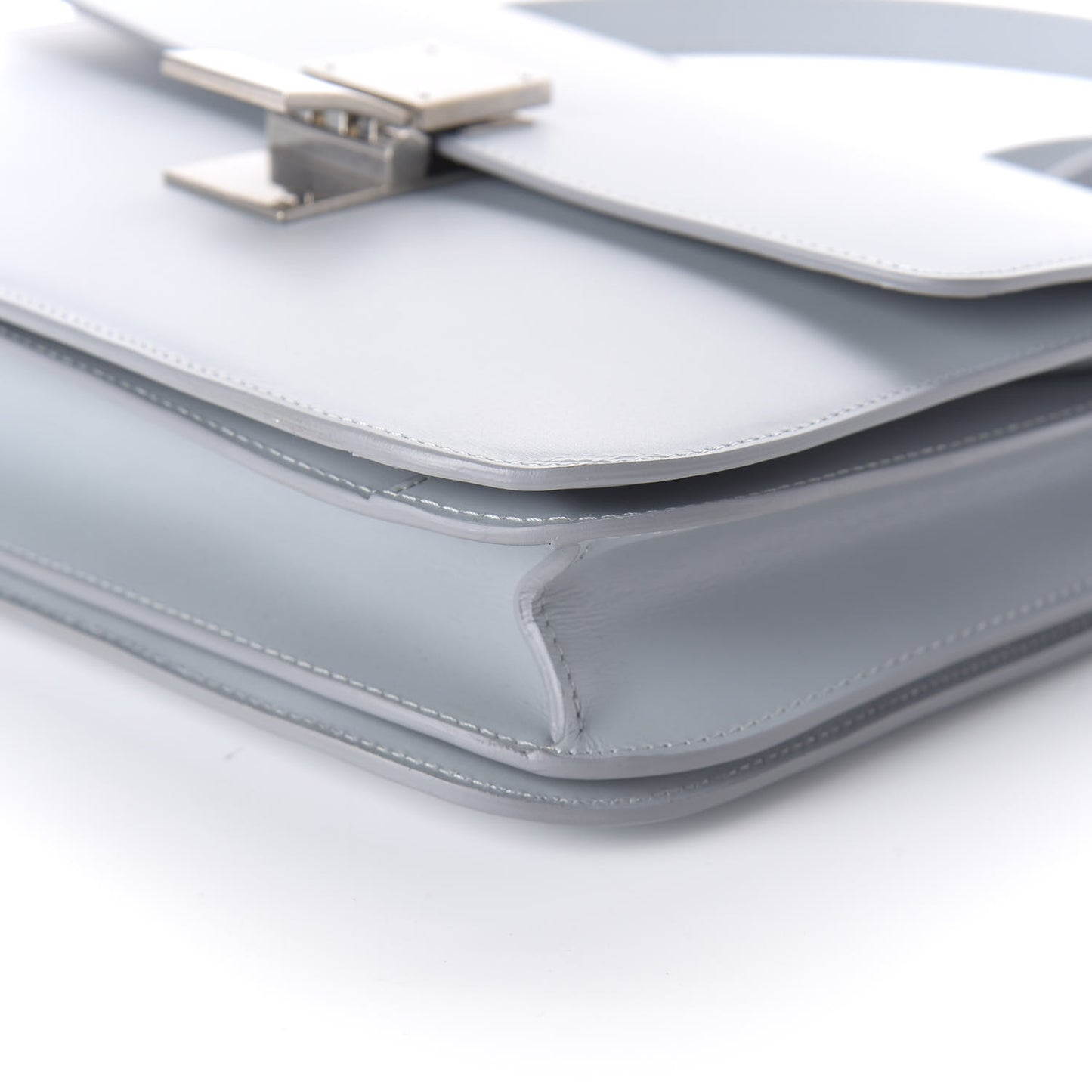 Smooth Calfskin Medium Classic Box Flap Bag Slate