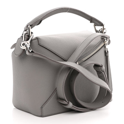 Loewe Calfskin Small Puzzle Edge Bag Pearl Grey 3 of 11