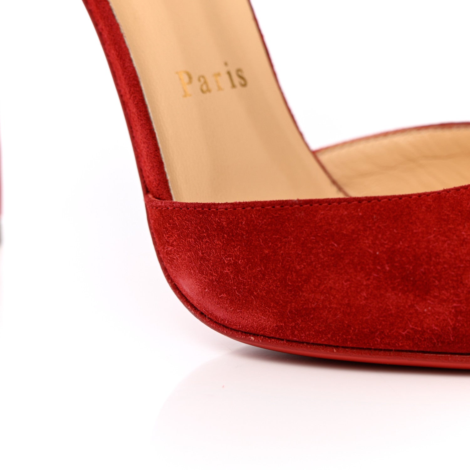 Christian Louboutin Veau Velours Uptown 100 Pumps 37.5 Carmin 13 of 13