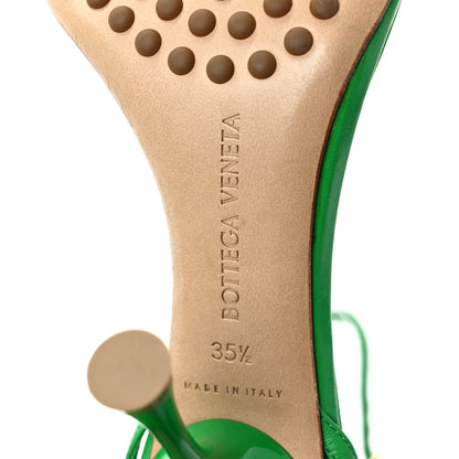 Bottega Veneta Lambskin Dot 90mm Sandals 35.5 Grass 6 of 7