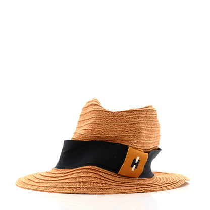 Hermes Straw Panama Hat 56 Natural 3 of 12
