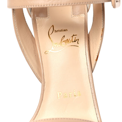 Christian Louboutin Calfskin Multipot 100 Sandals 36.5 Nude 7 of 10