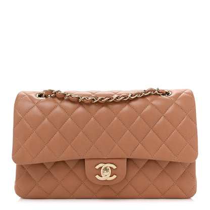 Chanel Lambskin Quilted Medium Double Flap Brown 1 of 11