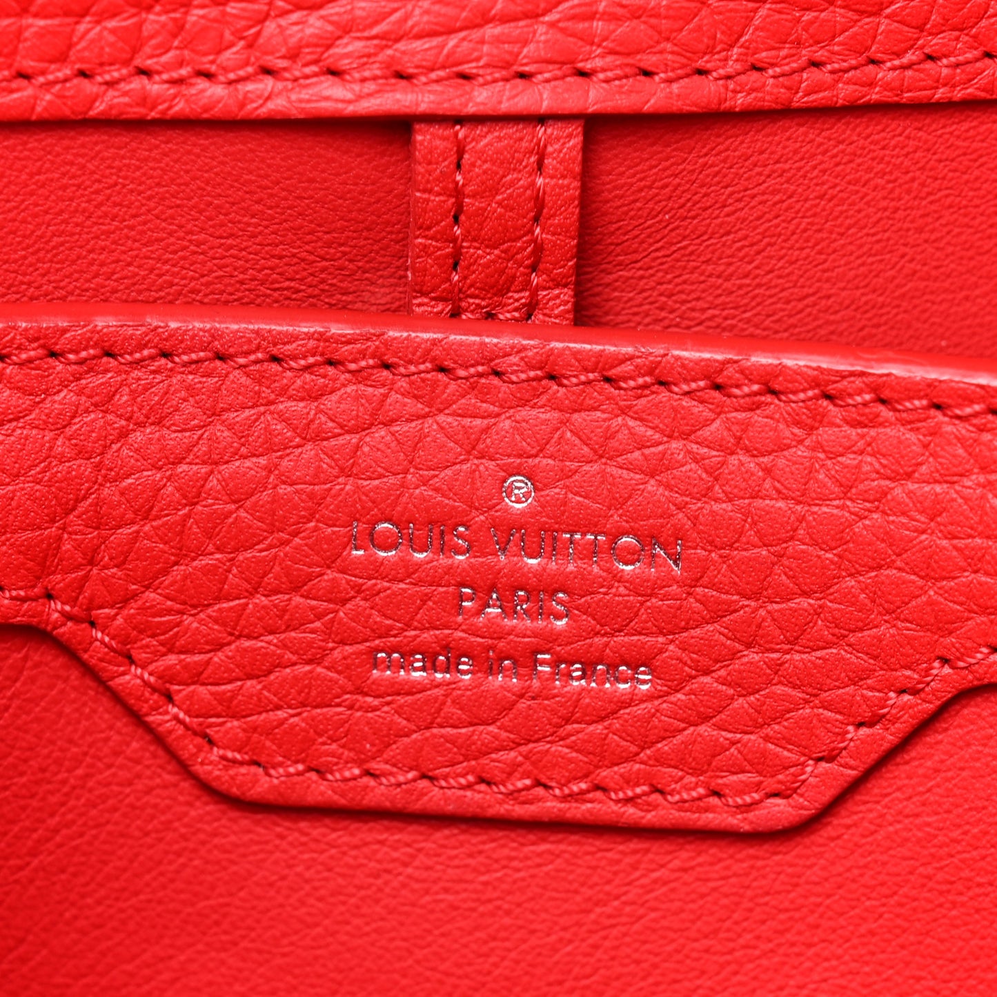 Taurillon Capucines PM Rubis