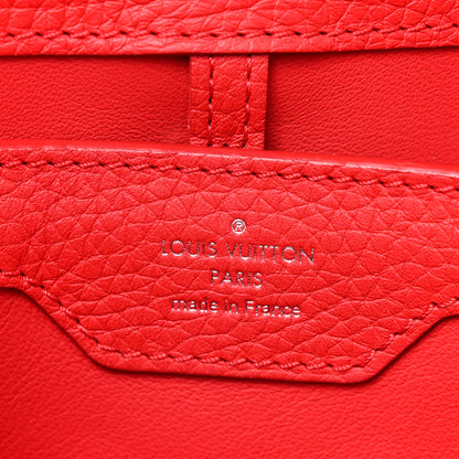 Louis Vuitton Taurillon Capucines PM Rubis 6 of 11