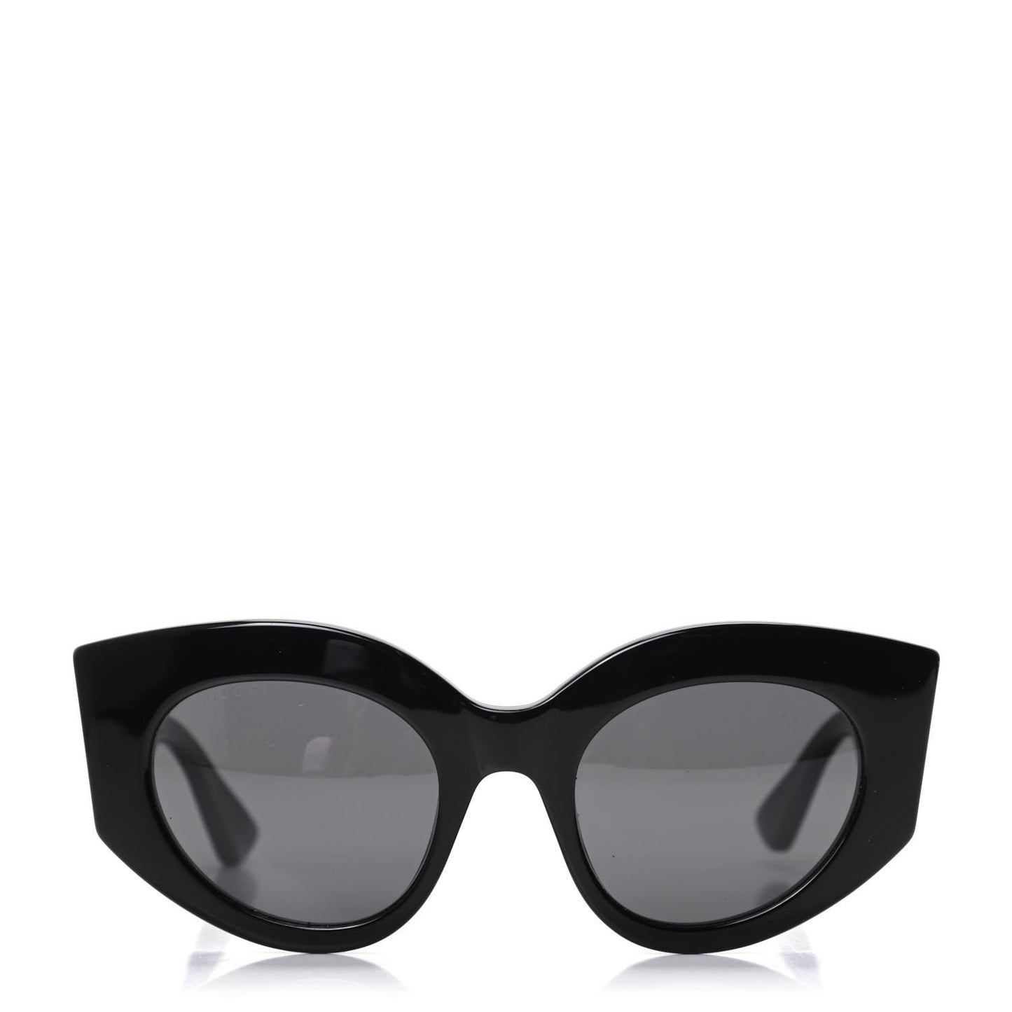 Acetate Oversized Rectangle Frame Web Sunglasses GG 0275/S Black