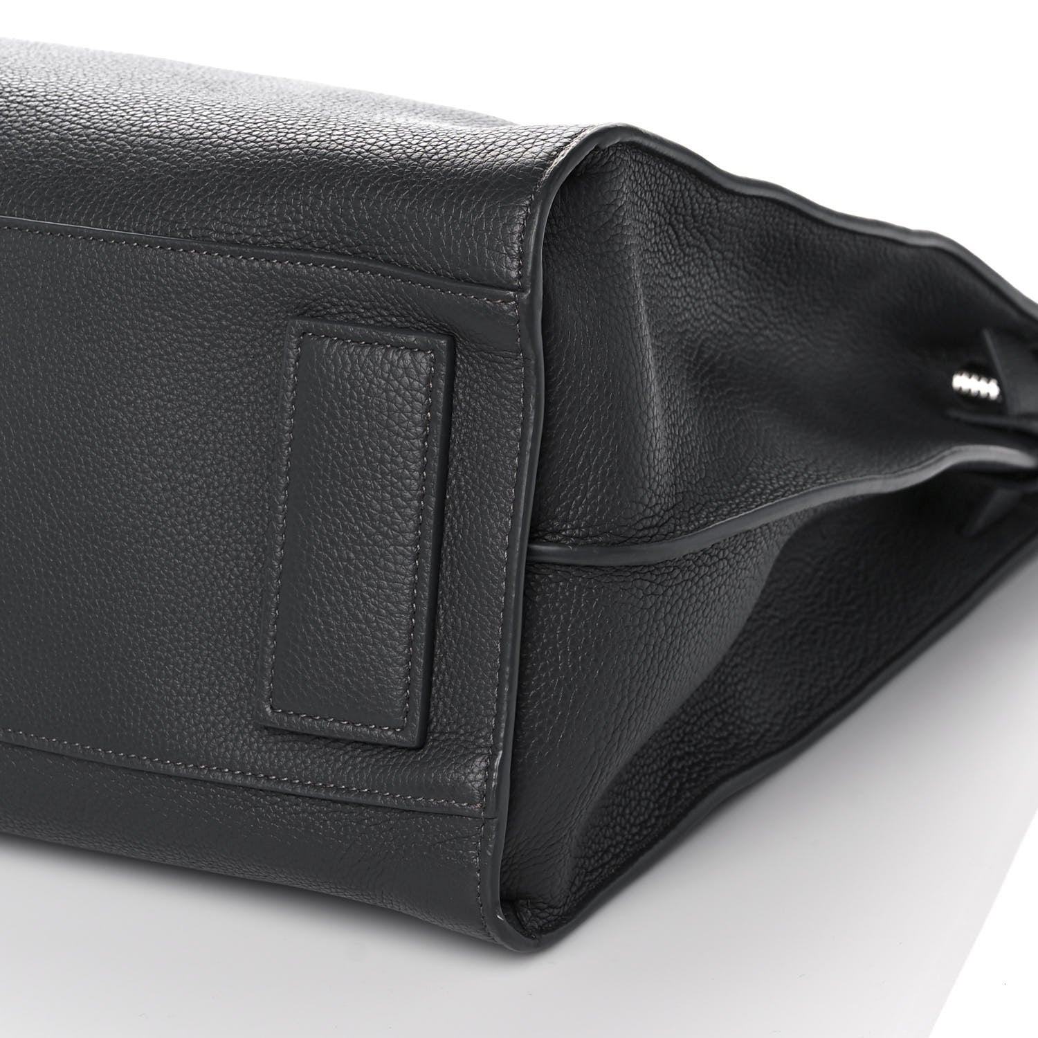 Saint Laurent Grained Calfskin Sac De Jour Souple North South Tote Grey 9 of 13