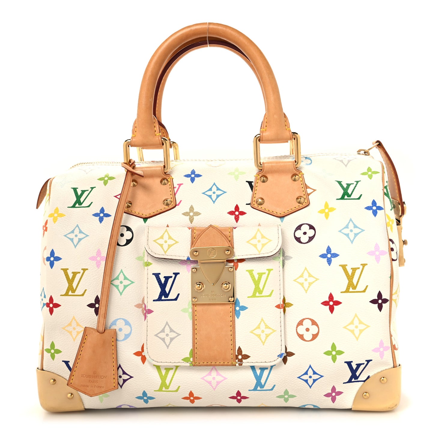 Monogram Multicolor Speedy 30 White